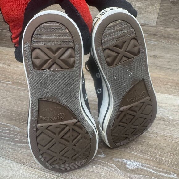 Converse Chuck Taylor All Star Black Canvas Sneakers Women's Size 9/Men's 7 - Picture 4 of 7